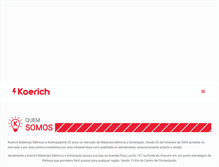 Tablet Screenshot of koericheletricos.com.br